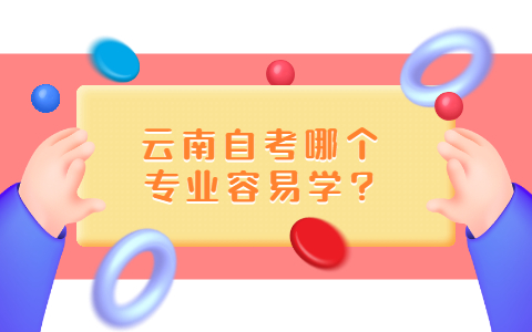 云南自考哪个专业容易学?